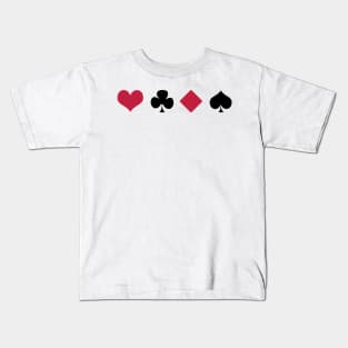 Card Suits Kids T-Shirt